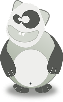 Cartoon Panda Bear Graphic PNG image