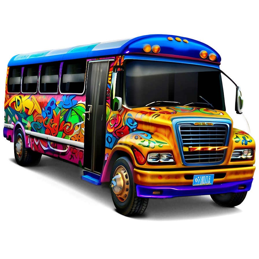 Cartoon Party Bus Png 58 PNG image