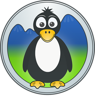 Cartoon Penguin Icon PNG image