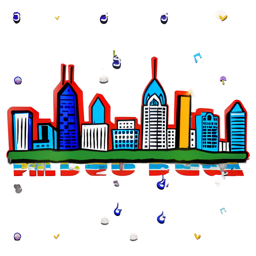 Cartoon Philadelphia Skyline Png 14 PNG image