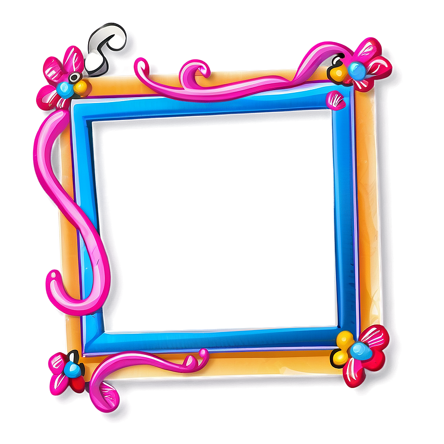 Cartoon Photo Frame Png 05252024 PNG image