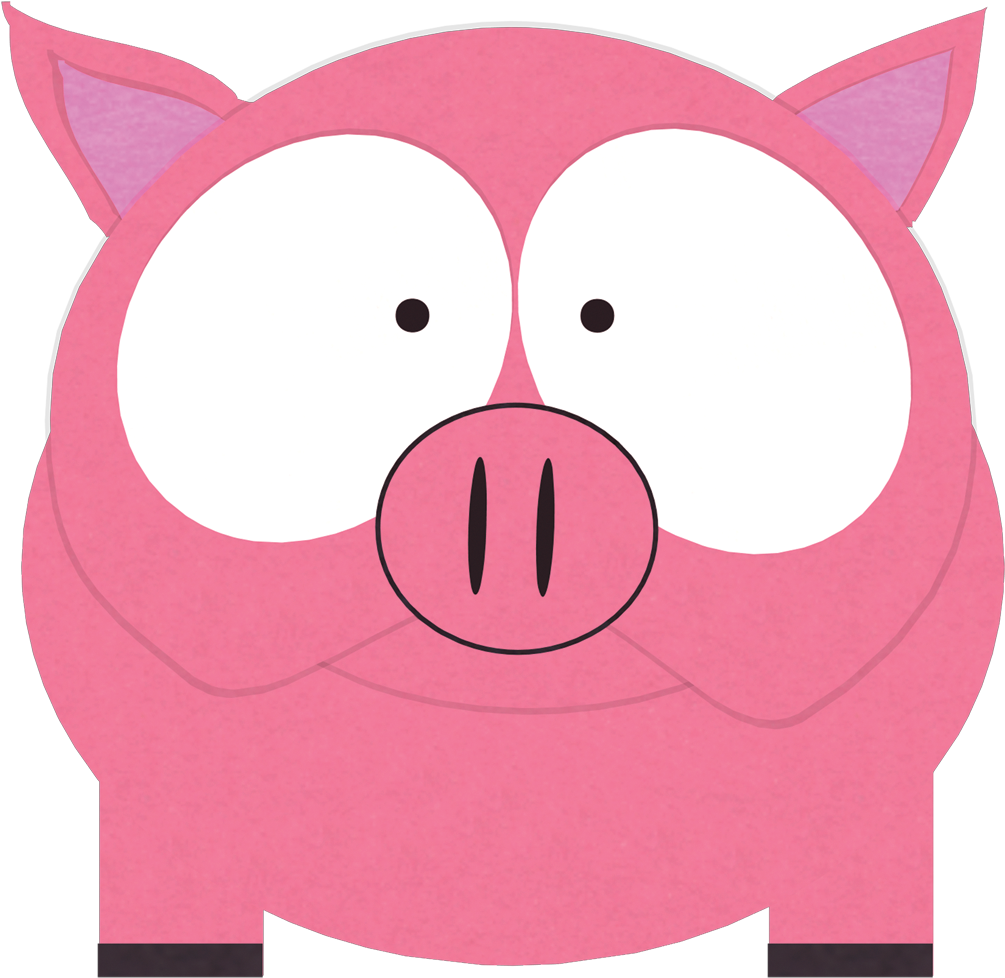 Cartoon Pig Character Illustration PNG image