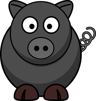 Cartoon Pig Vector Illustration PNG image