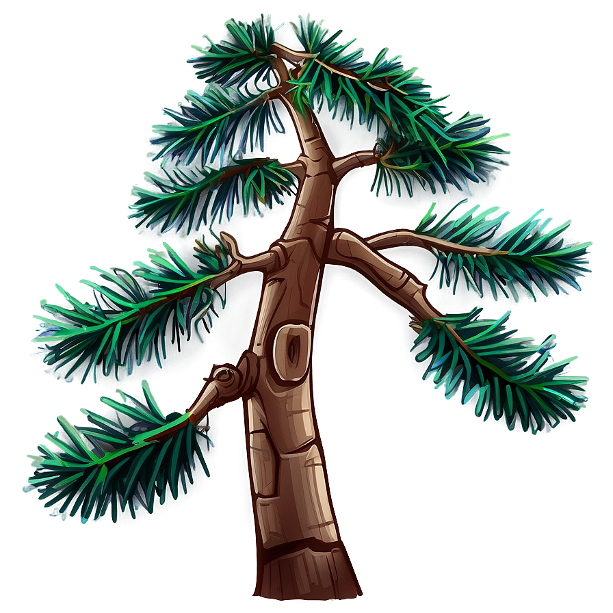 Cartoon Pine Tree Drawing Png Epi52 PNG image