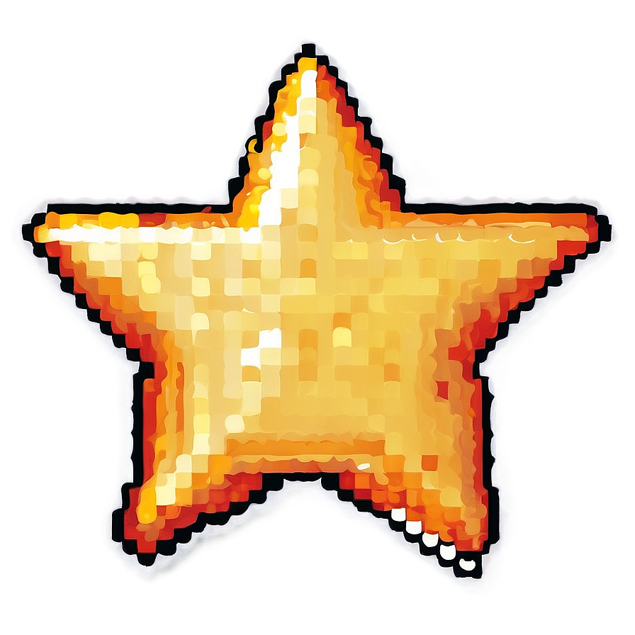 Cartoon Pixel Star Png 18 PNG image