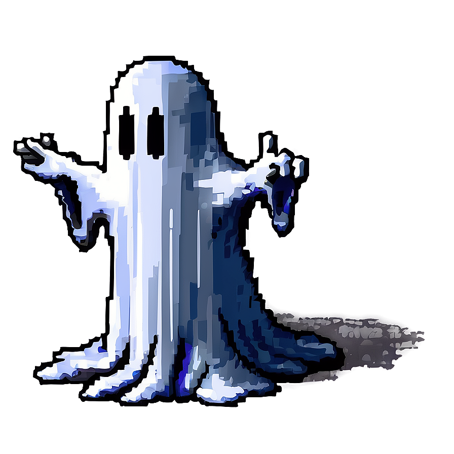 Cartoon Pixelated Ghost Png 11 PNG image