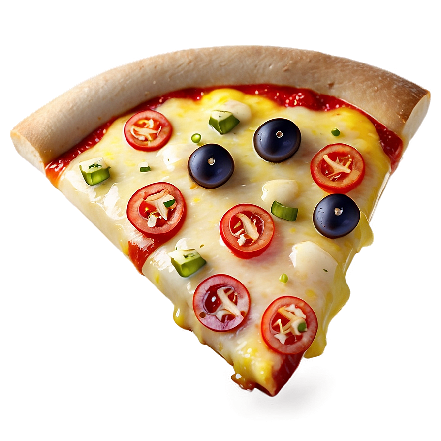 Cartoon Pizza Slice Toppings Png 06272024 PNG image