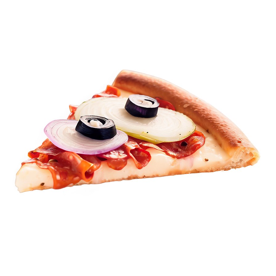 Cartoon Pizza With Onion Png Gqy33 PNG image