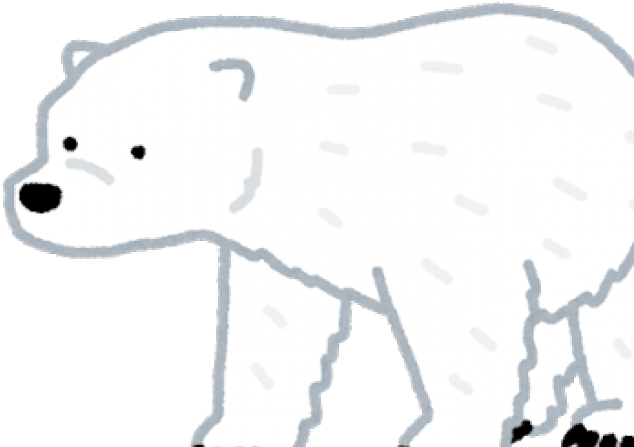 Cartoon Polar Bear Illustration PNG image