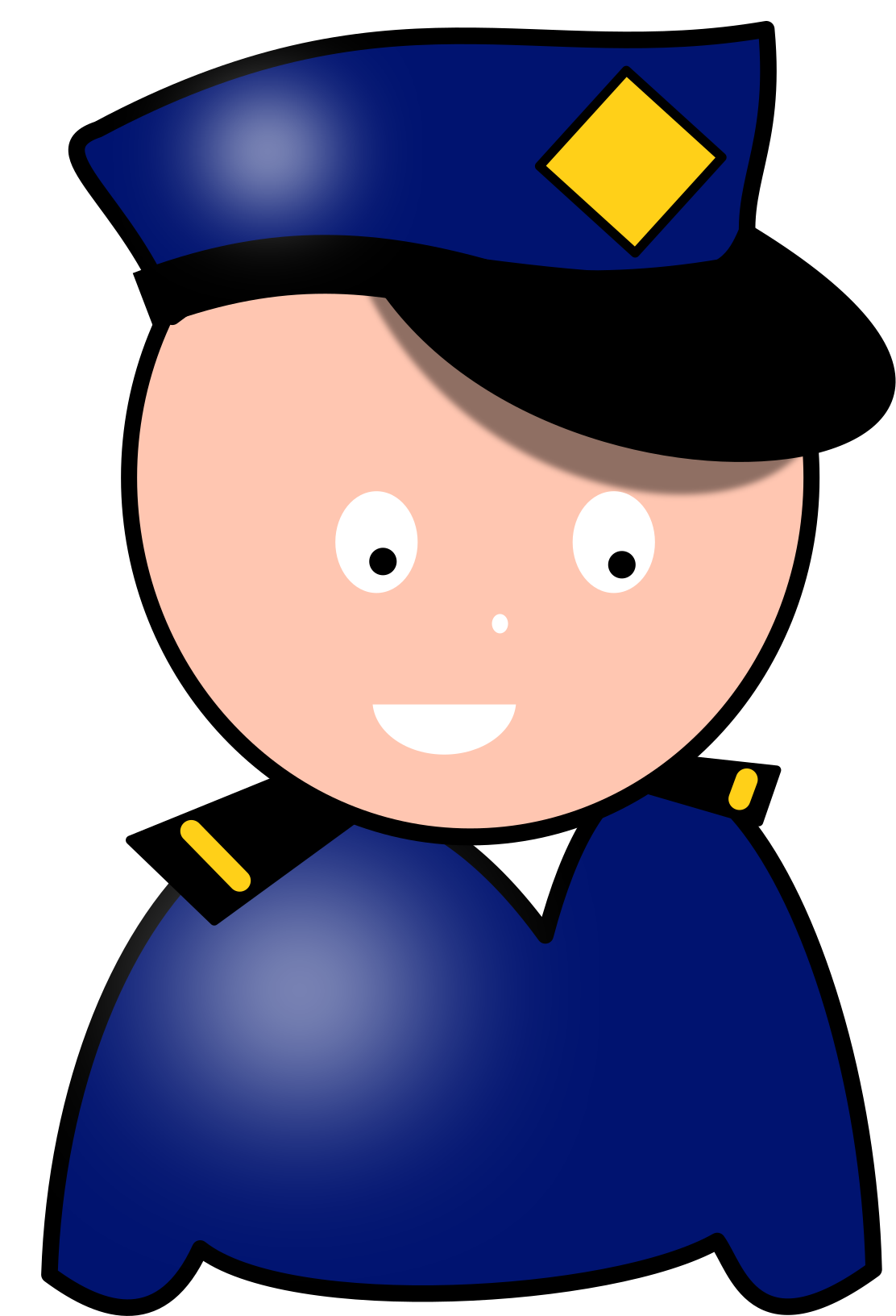 Cartoon Policeman Smile.png PNG image