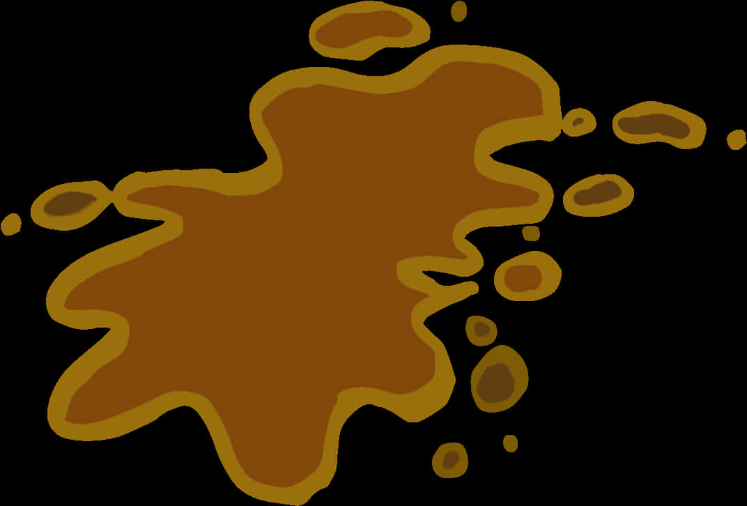 Cartoon Poop Splat PNG image