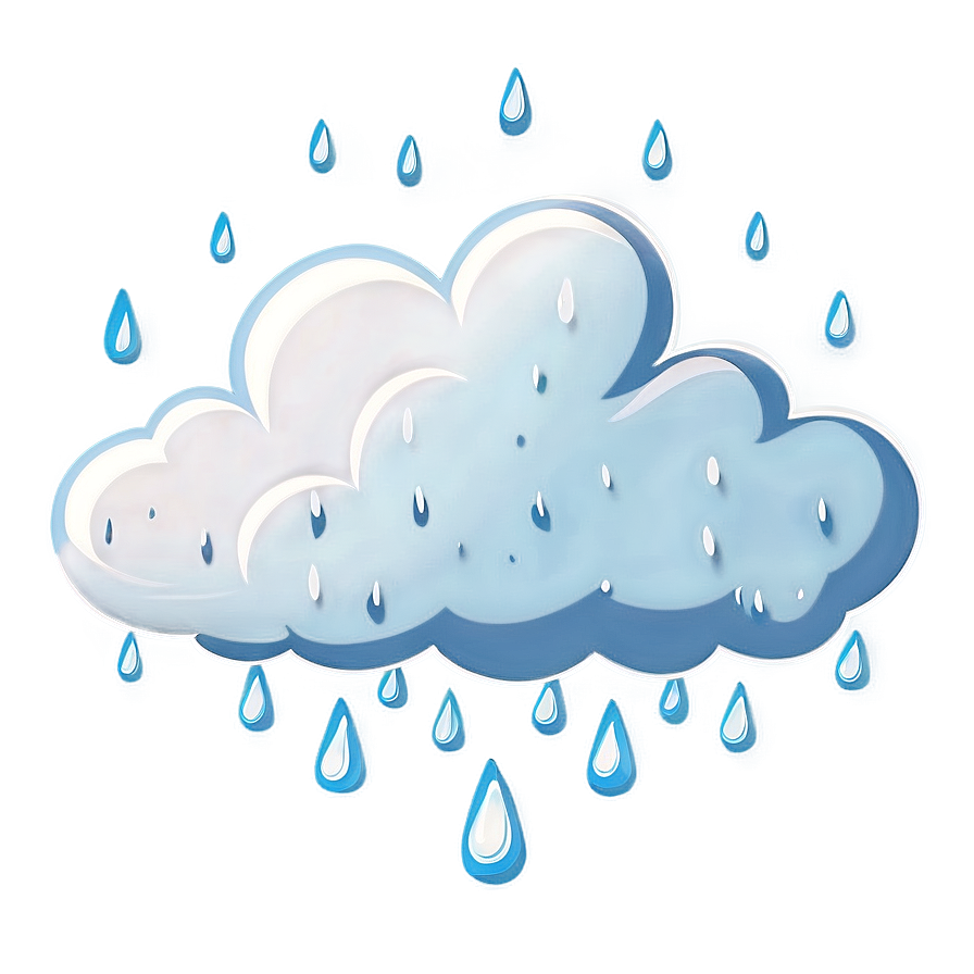 Cartoon Rain Cloud Png 21 PNG image