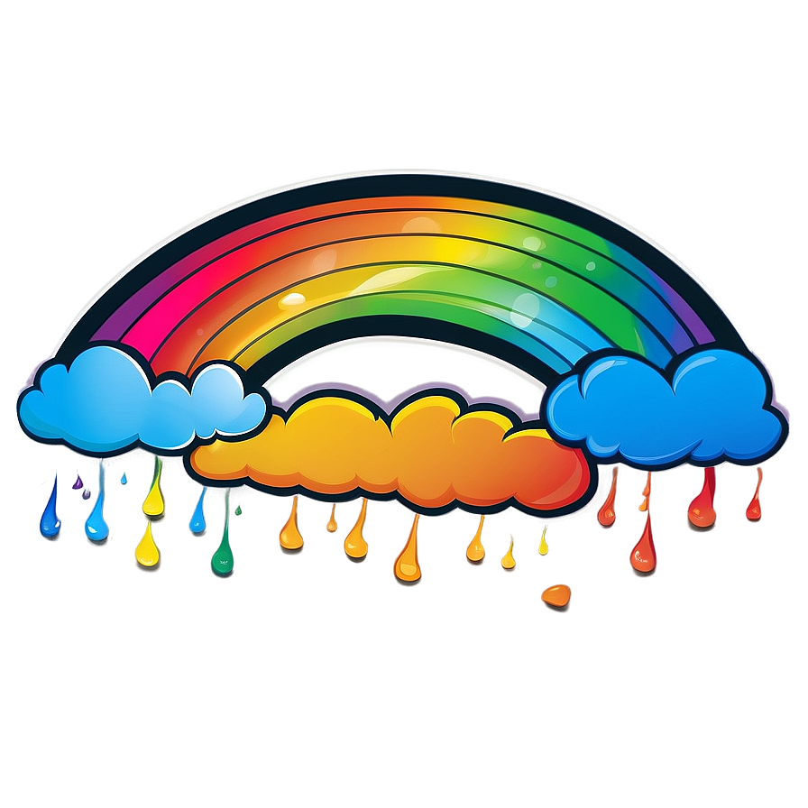 Cartoon Rainbow Graphics Png Rpb39 PNG image