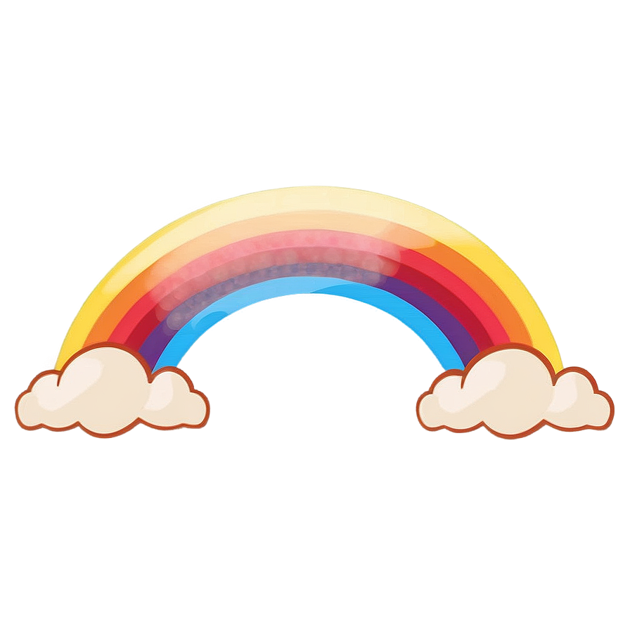 Cartoon Rainbow Illustration Png Vxg PNG image