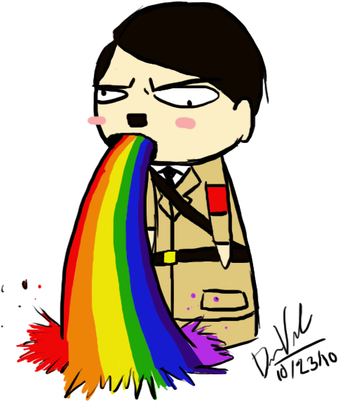 Cartoon Rainbow Vomit PNG image