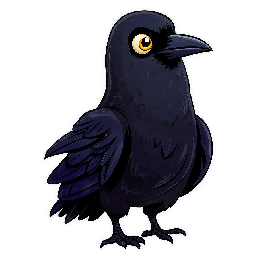 Cartoon Raven Character Png 25 PNG image