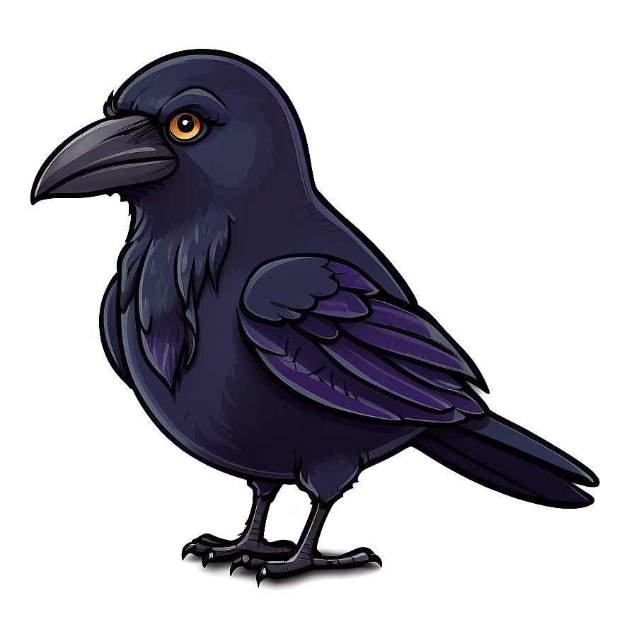 Cartoon Raven Character Png Wfh PNG image