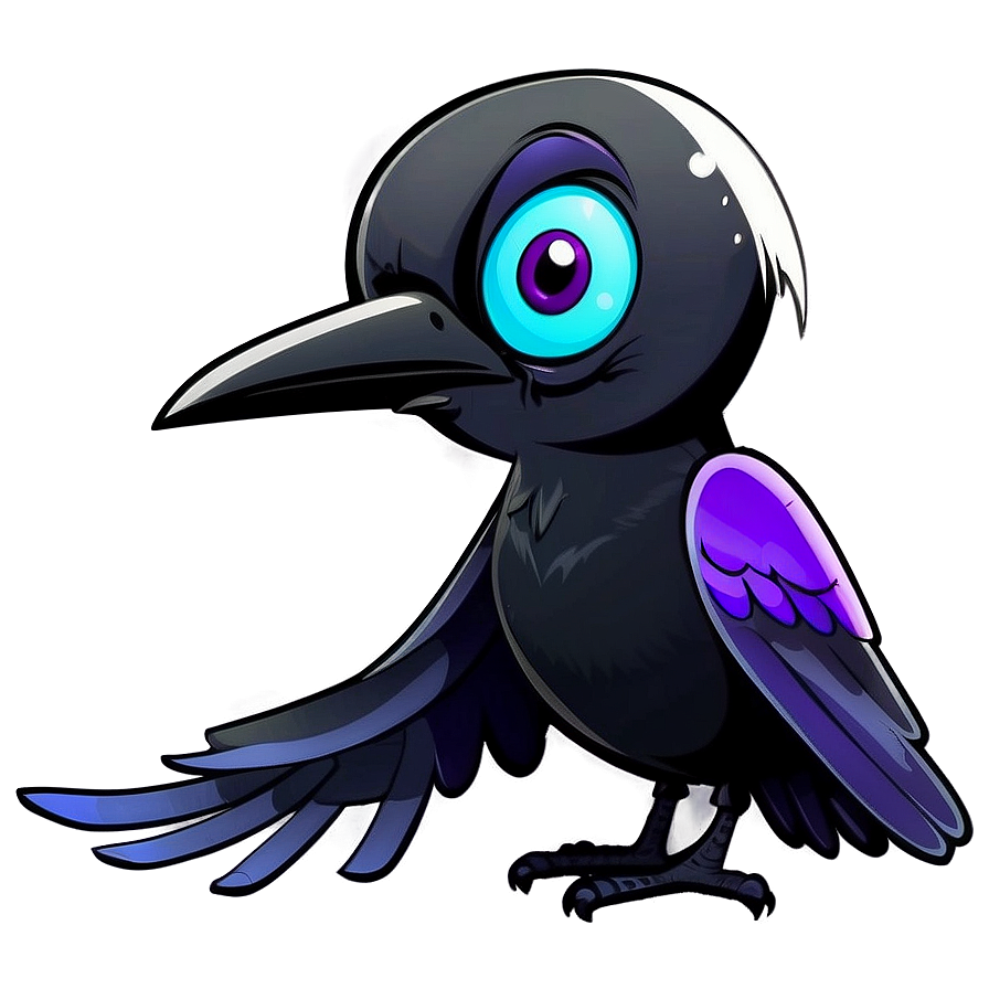 Cartoon Raven Png 05062024 PNG image