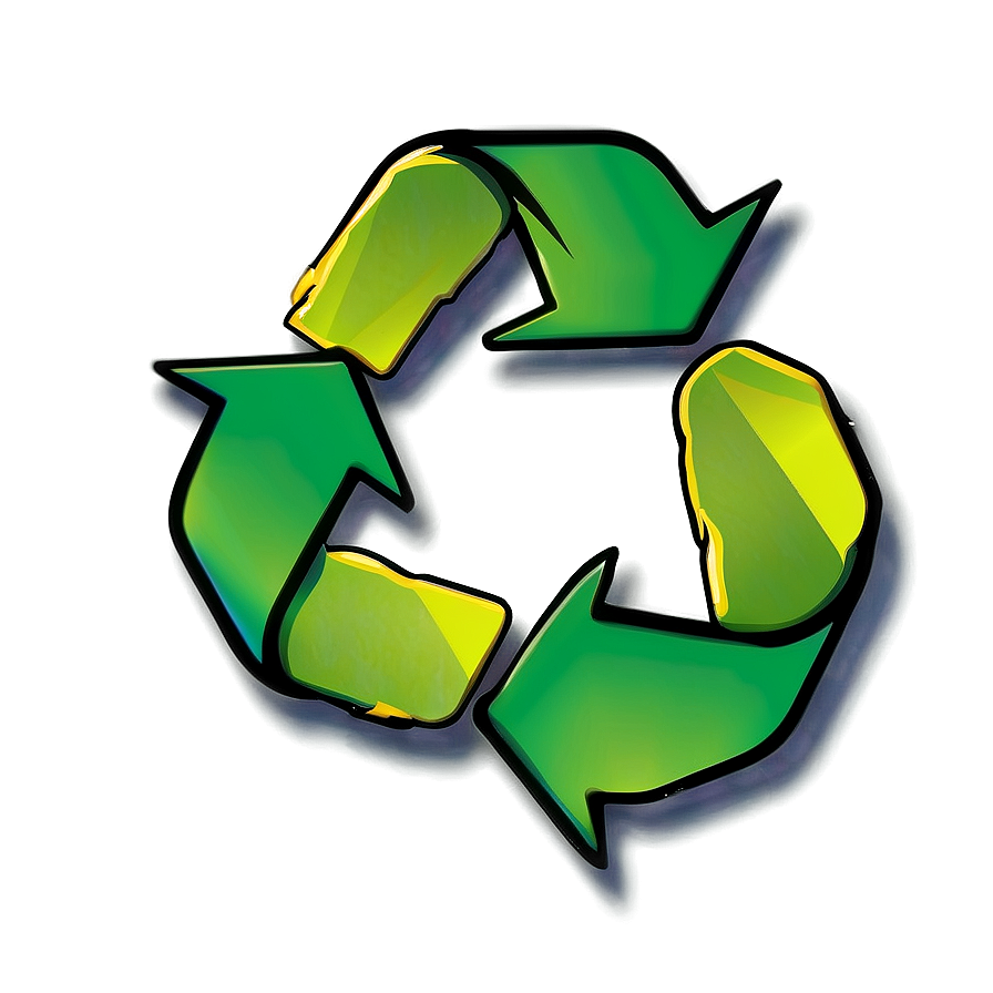 Cartoon Recycle Logo Png 06212024 PNG image