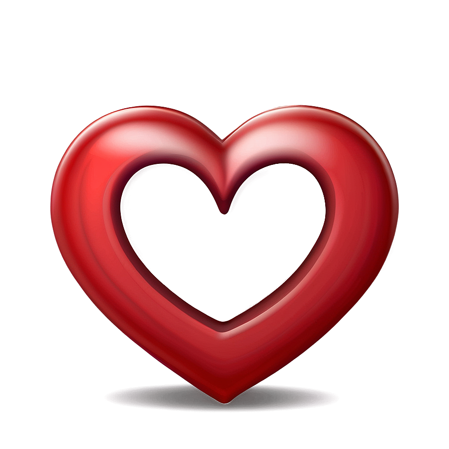 Cartoon Red Heart Emoji Png Lus53 PNG image