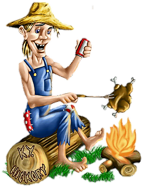 Cartoon Redneck Cookout PNG image