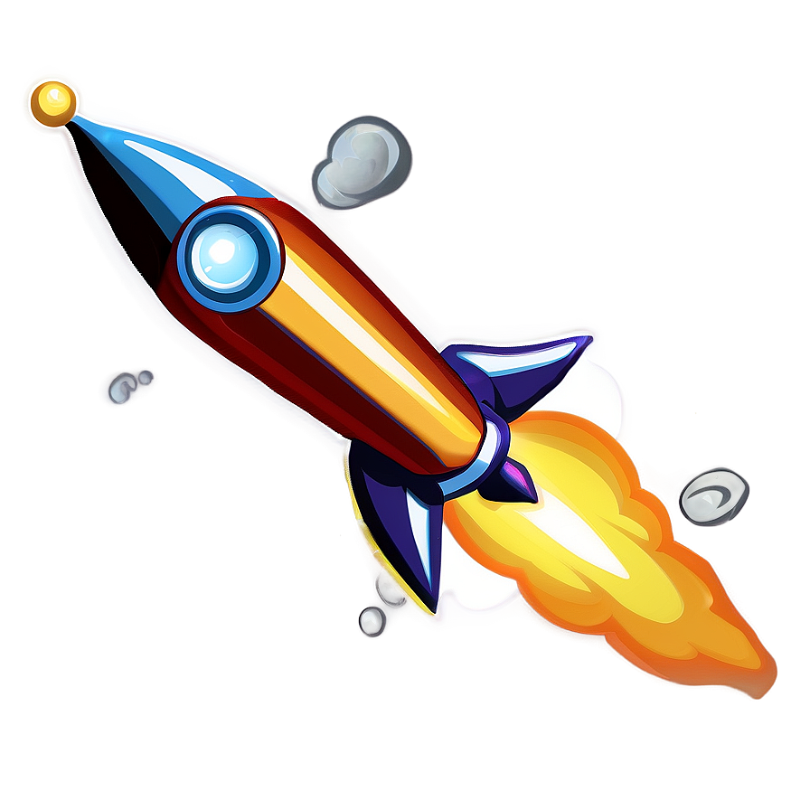 Cartoon Rocket Fire Png Eyq PNG image