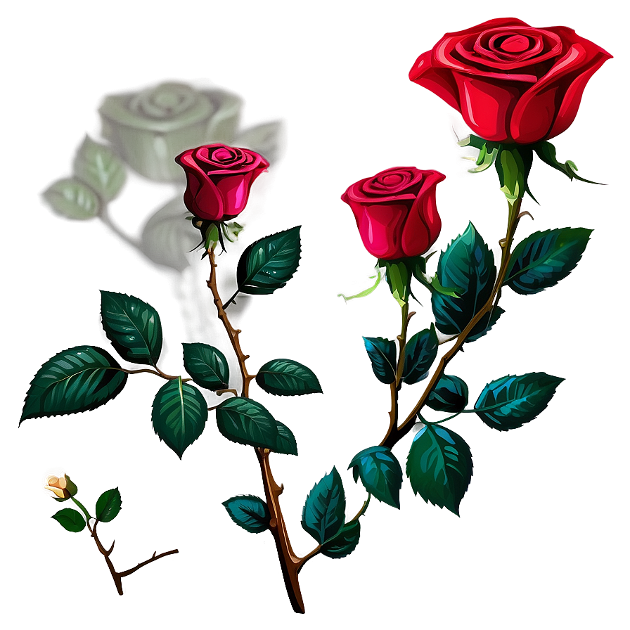 Cartoon Rose Clipart Png Bln PNG image