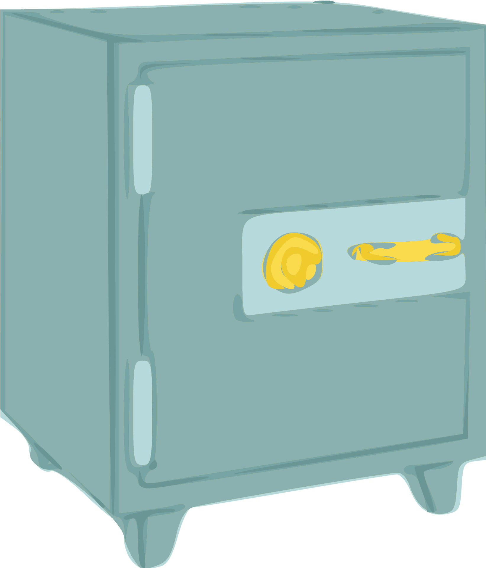 Cartoon Safe Deposit Box PNG image