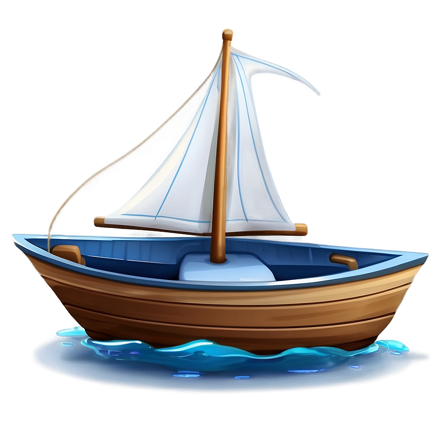 Cartoon Sailboat For Kids Png Bft79 PNG image