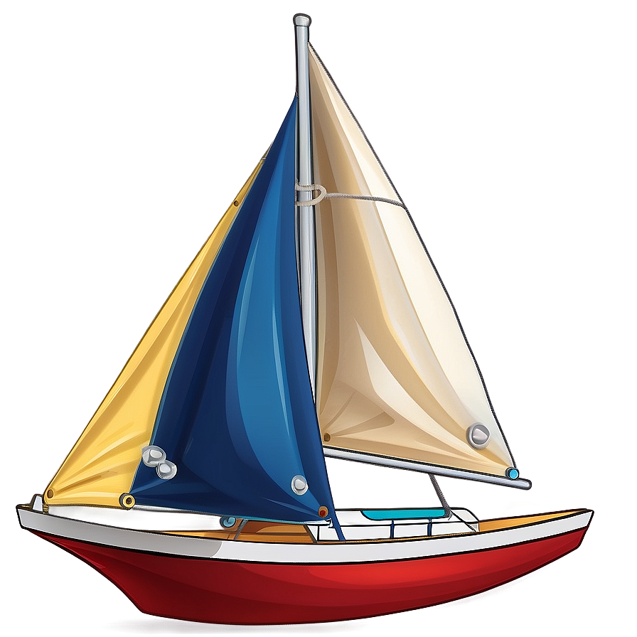 Cartoon Sailboat For Kids Png Tqe11 PNG image