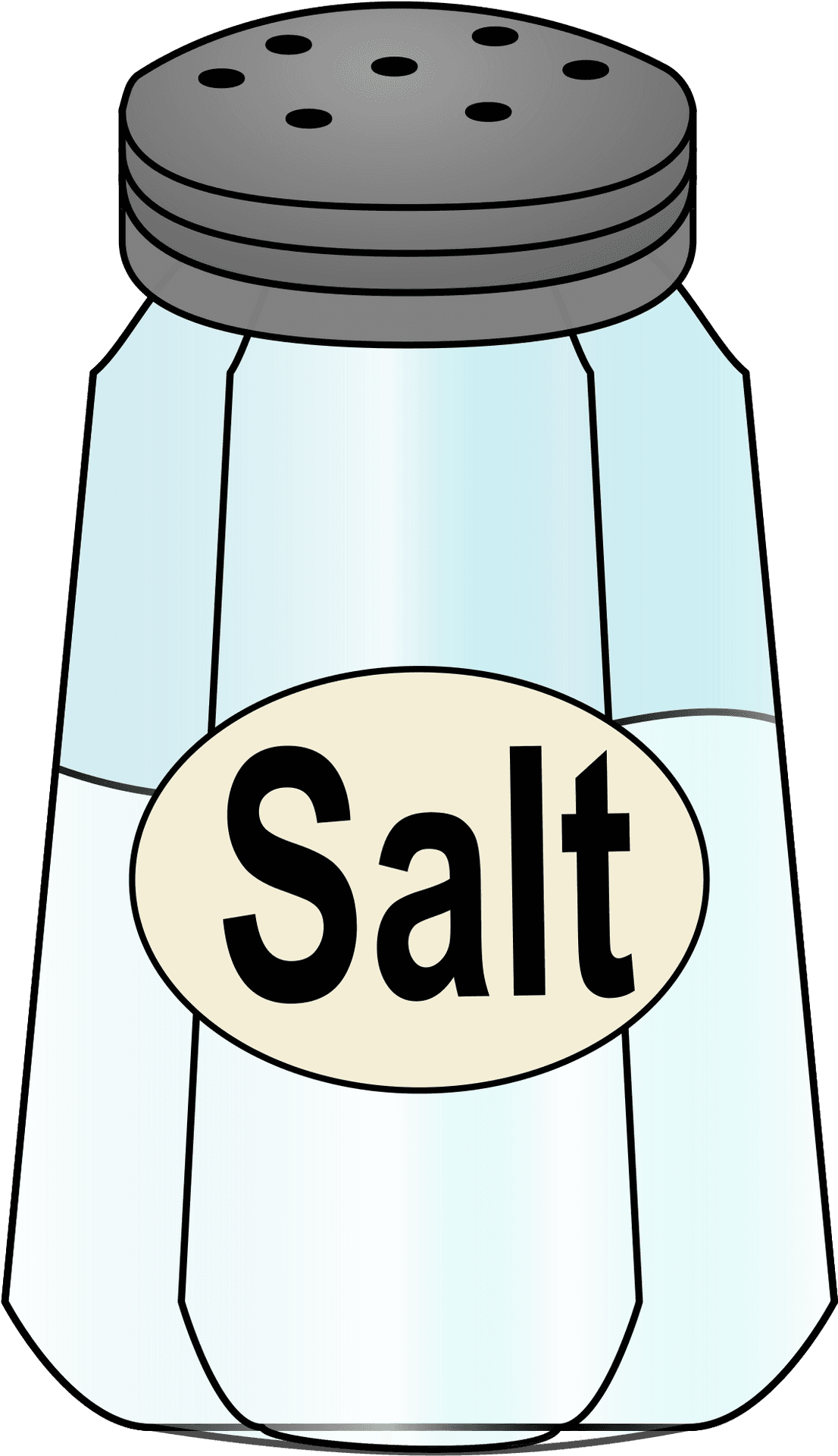 Cartoon Salt Shaker Graphic PNG image