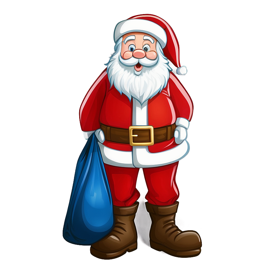 Cartoon Santa Bag Png Qkx PNG image