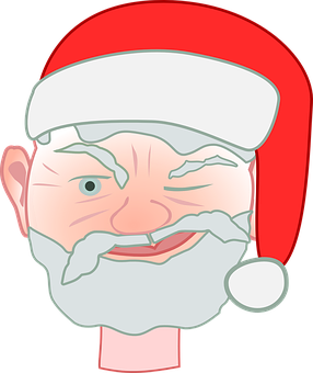 Cartoon Santa Claus Head PNG image