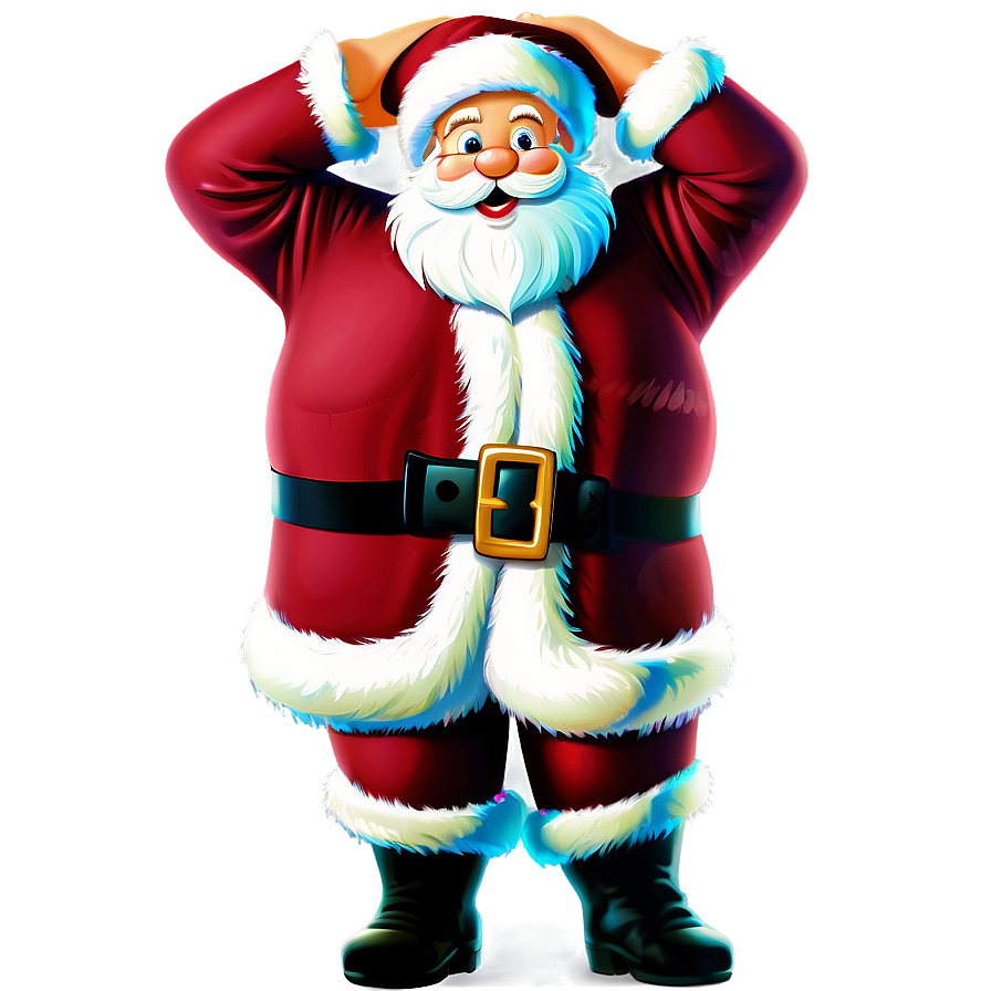 Cartoon Santa Coat Png 5 PNG image