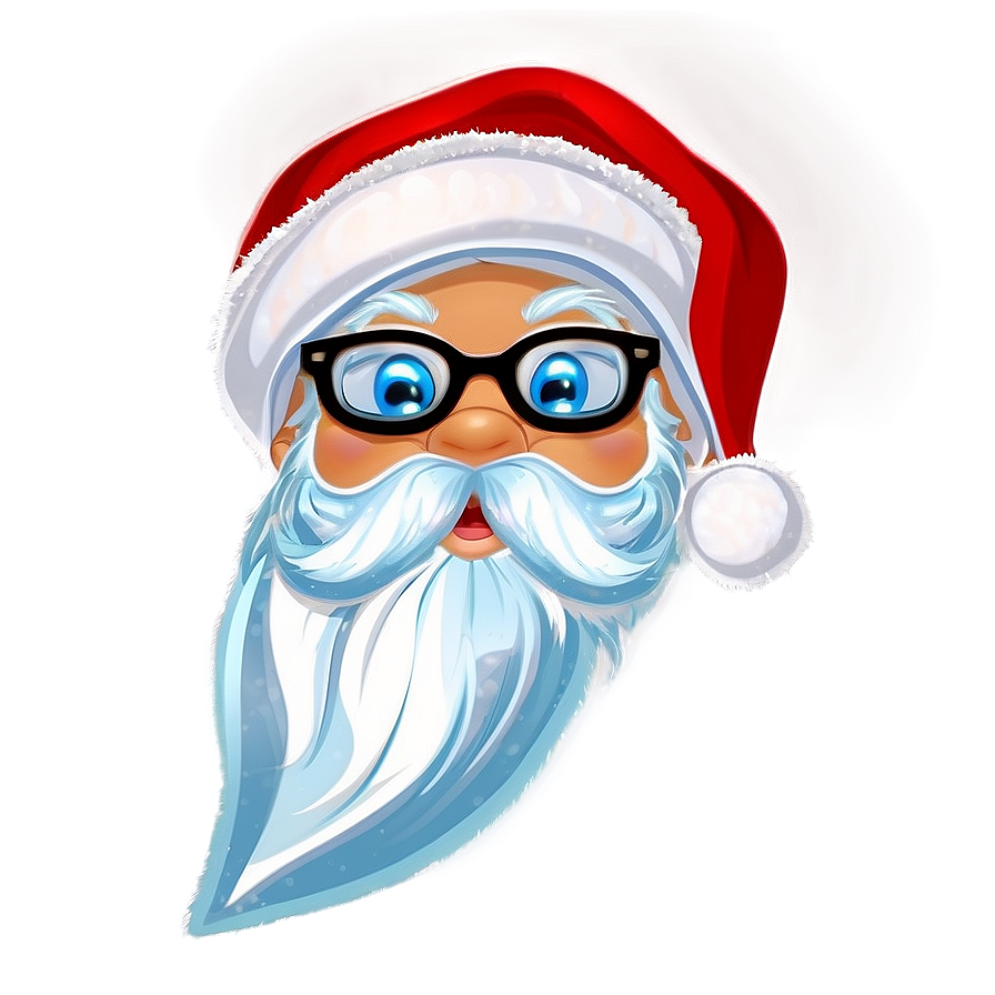 Cartoon Santa Glasses Png 06282024 PNG image