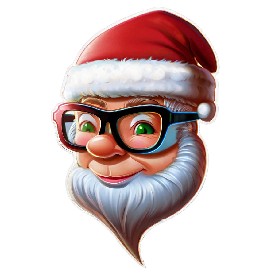 Cartoon Santa Glasses Png 31 PNG image