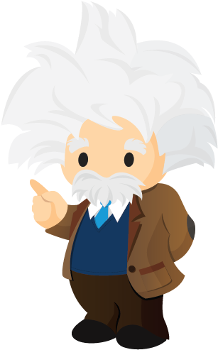 Cartoon Scientist Character Albert PNG image