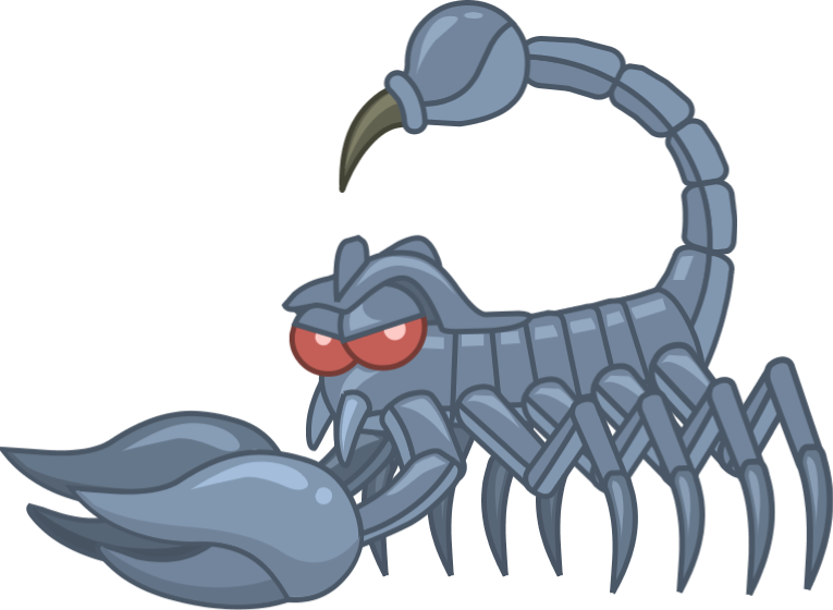 Cartoon Scorpion Character PNG image