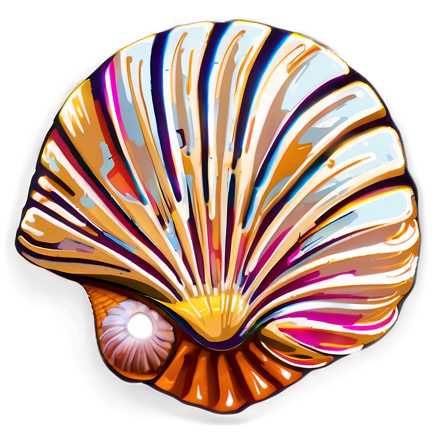 Cartoon Seashell Clipart Png 06262024 PNG image