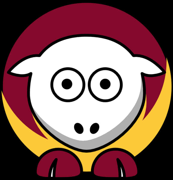 Cartoon Sheep Chiefs Logo Parody PNG image