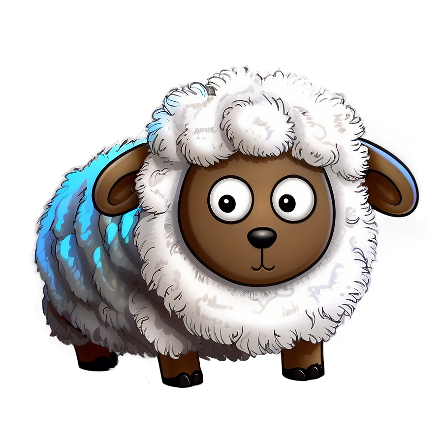 Cartoon Sheep In Sweater Png 06272024 PNG image