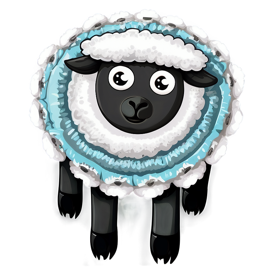 Cartoon Sheep In Sweater Png Gha PNG image