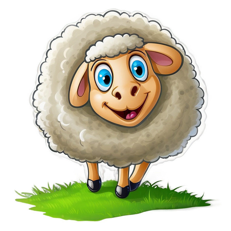 Cartoon Sheep Jumping Png Nke64 PNG image