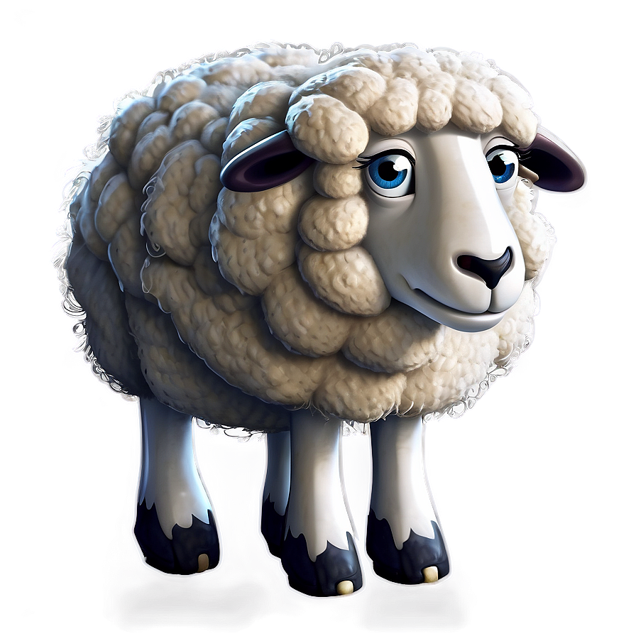 Cartoon Sheep Png 05232024 PNG image