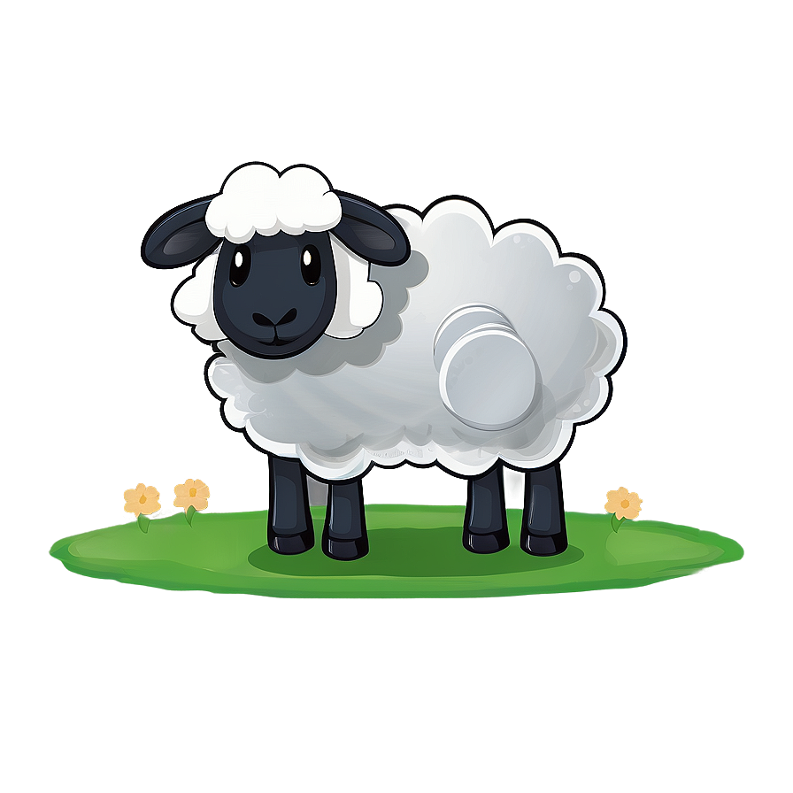 Cartoon Sheep With Cloud Png 81 PNG image