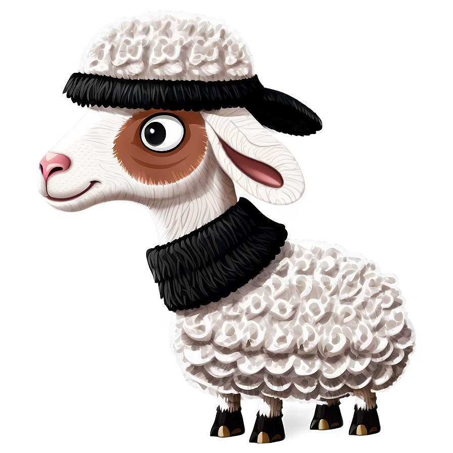 Cartoon Sheep With Hat Png 24 PNG image