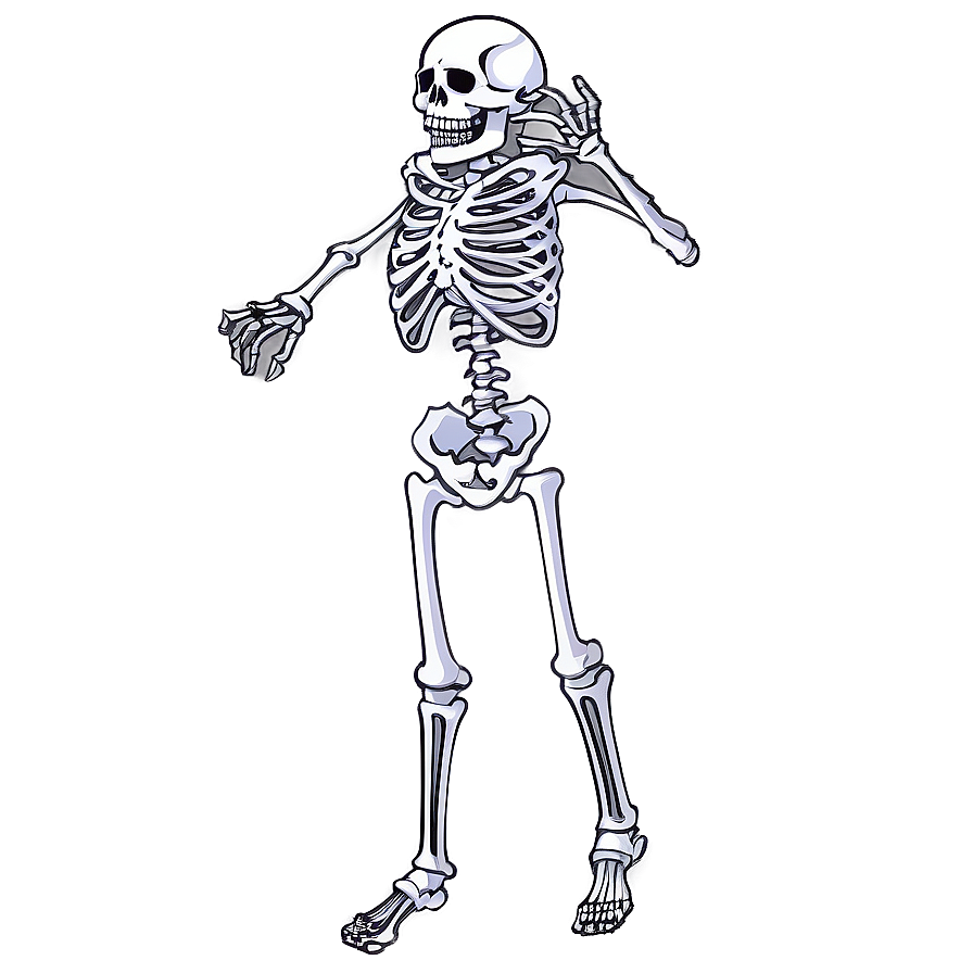 Cartoon Skeleton Dance Png 6 PNG image