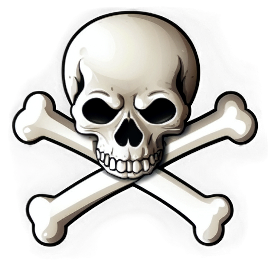 Cartoon Skull Crossbones Png 17 PNG image