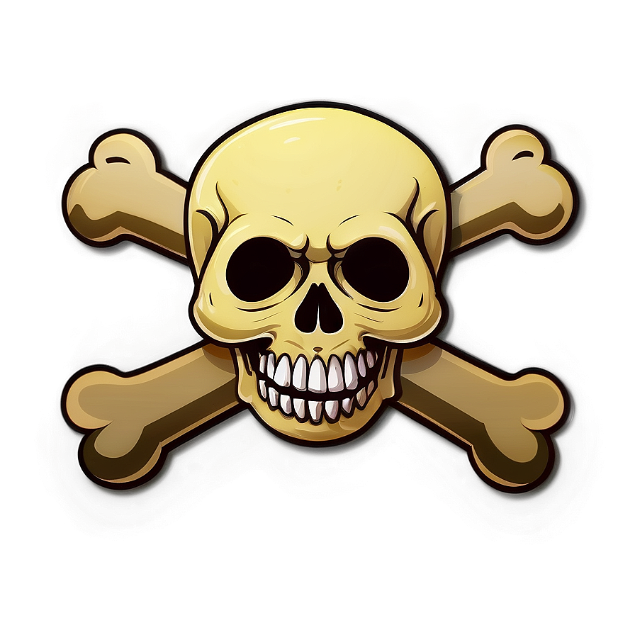 Cartoon Skull Crossbones Png Dpb PNG image