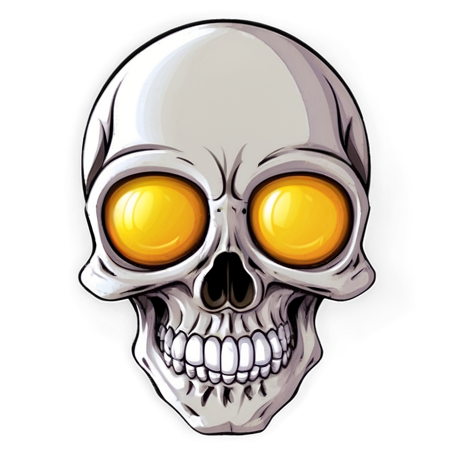 Cartoon Skull Face Character Png 17 PNG image